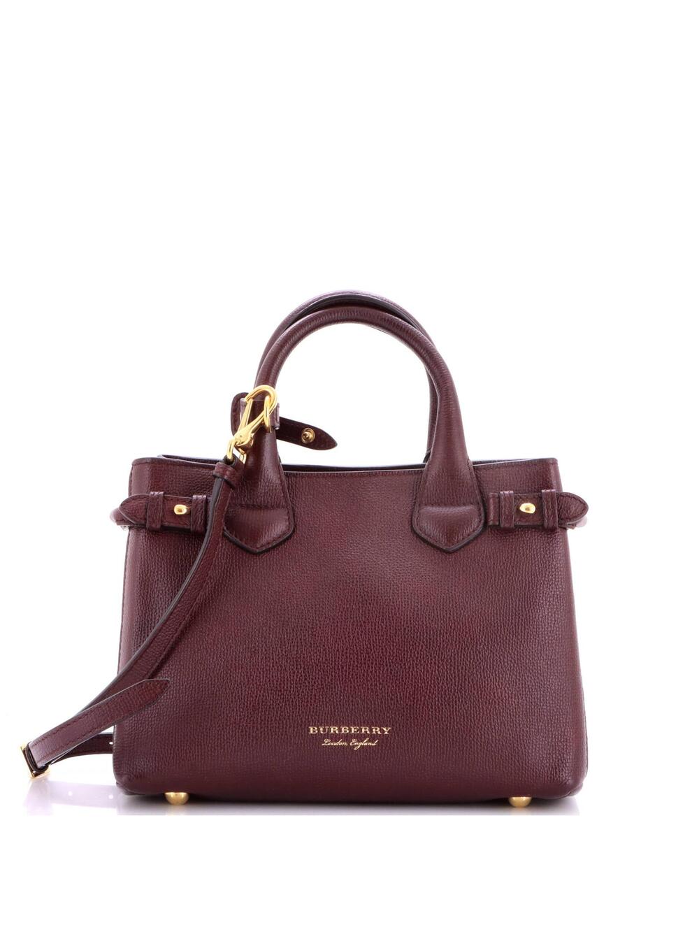 Burberry Banner Tote Leather And House #340250B88B